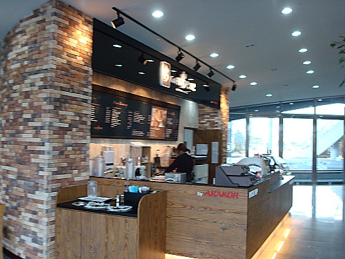 The new Caffe Bene on the first floor of the KI Building