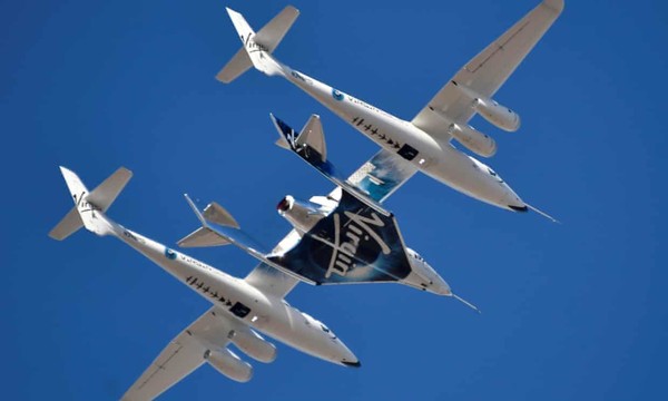 The first commercial suborbital flight, organized by Virgin Galactic (Source: REUTERS, Gene Blevins)