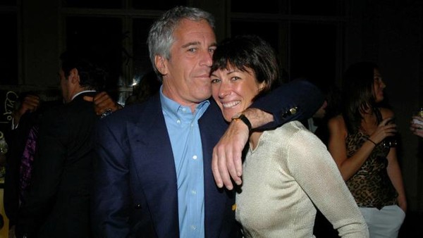 Ghislaine Maxwell and Jeffrey Epstein pictured together in 2005 (source: Patrick McMullan via Getty)