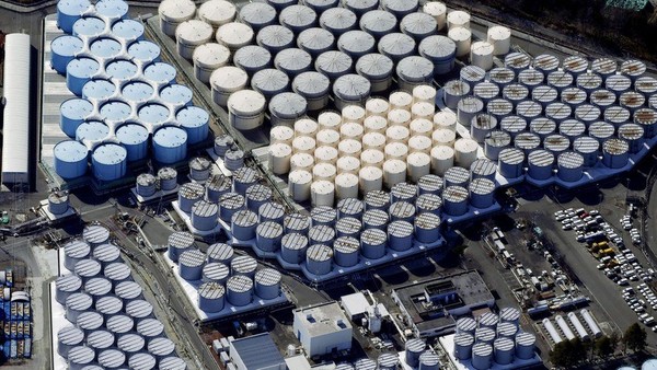 Radioactive wastewater stored in more than 1000 tanks near Fukushima’s destroyed reactors.