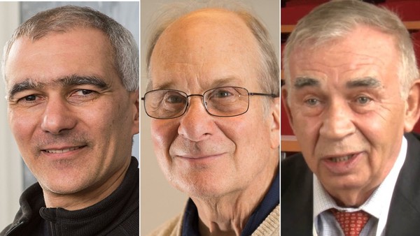 This year’s Nobel Prize in Chemistry will be awarded to (from left to right): Moungi G. Bawendi, Louis E. Brus, and Alexei I. Ekimov.
